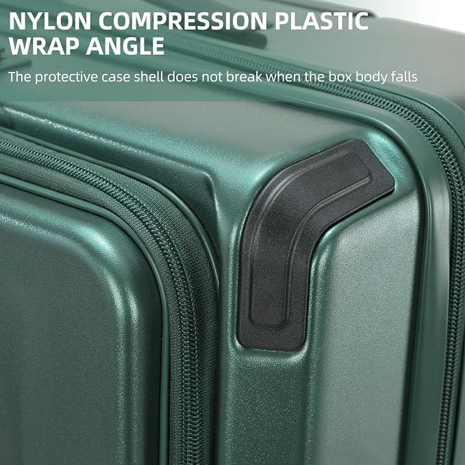 Carry On Luggage, 20 Inch Top Opening Aluminum Frame Lightweight Airline - Image 9