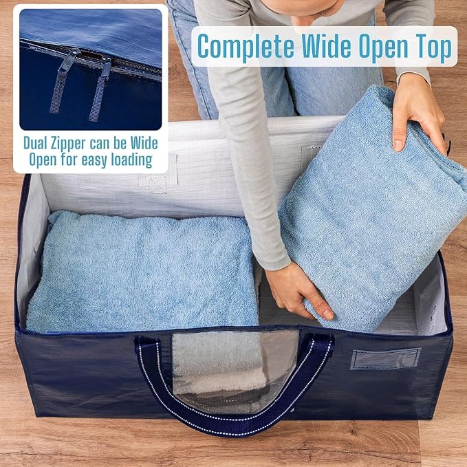 VENO 8 Pack Moving Bags, Comforter and Blanket Storage Bags - Image 2