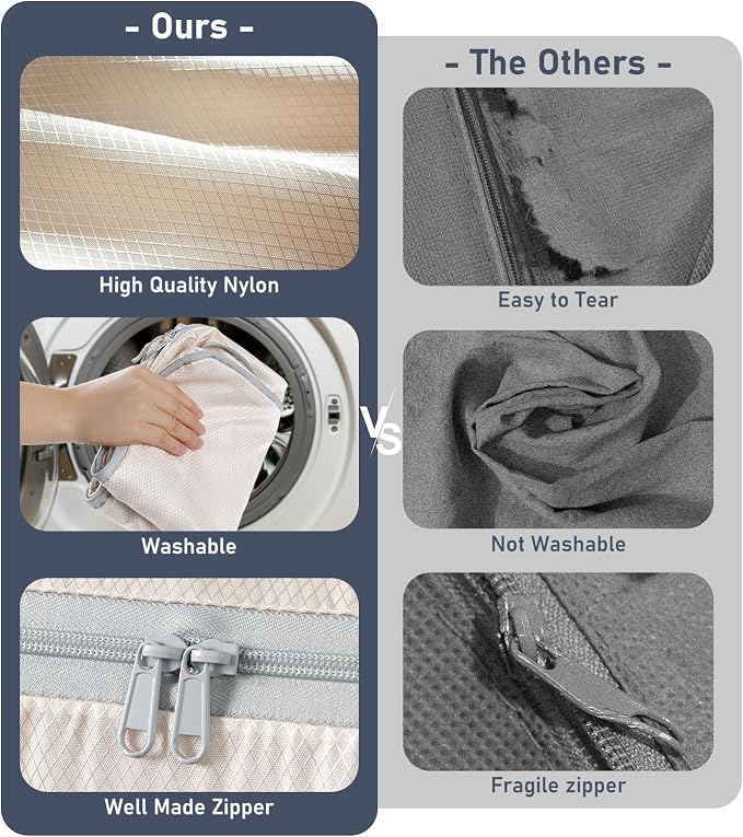 DIMJ Comforter Storage Bag - 100L Large Capacity Blanket Storage Compression - Image 5