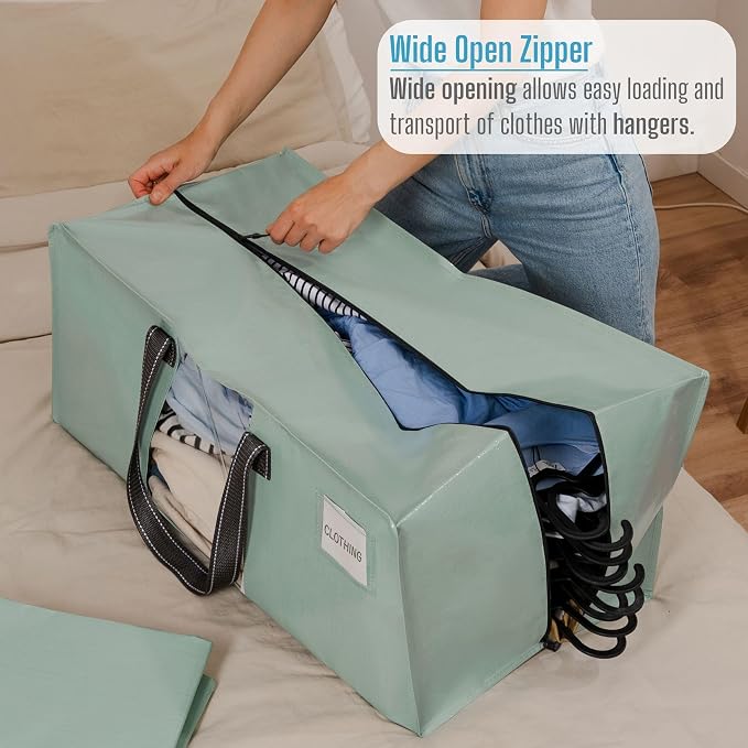 VENO 2 Pack Moving Bags for College, Heavy-Duty Storage Totes, Moving Boxes and - Image 2