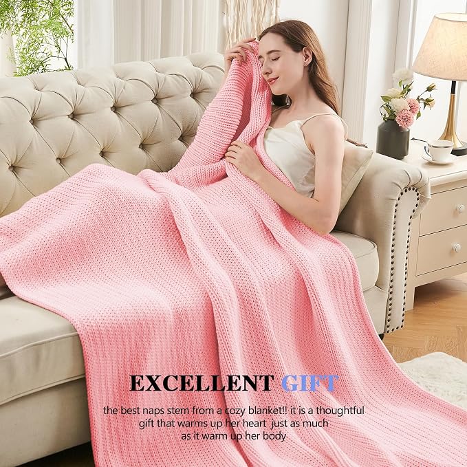 L'AGRATY Knitted Weighted Blanket - Image 6