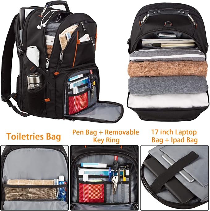 Travel Backpacks for Men Women, Extra Large College School Laptop Bookbags - Image 4