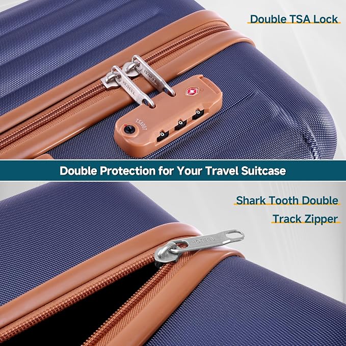 Hoteel Luggage 6-piece Set, 360° Universal Suitcases - Image 3