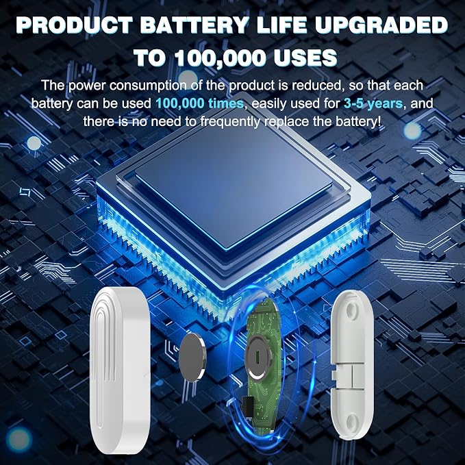 Sanjie Door Chime, Wireless Door Chimes When Door Opens Entry Alarm - Image 2