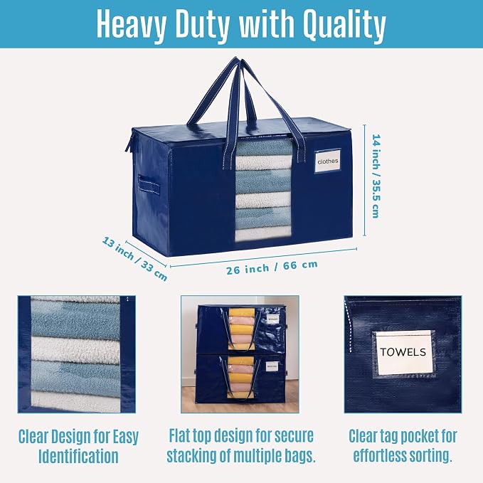 VENO 8 Pack Moving Bags, Comforter and Blanket Storage Bags - Image 5