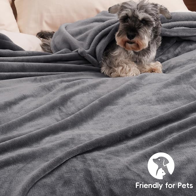 PHF Ultra Soft Fleece Blanket Twin Size, No Shed No Pilling Luxury Plush Cozy - Image 5