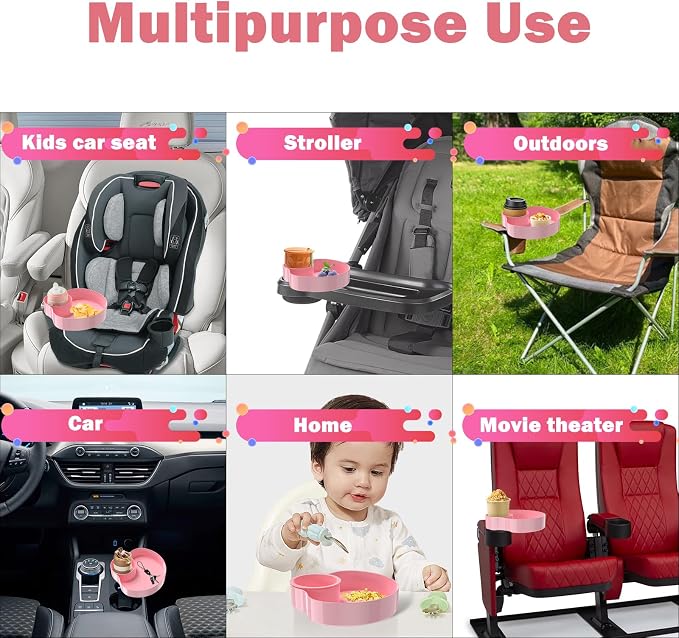 Kids Car Seat Tray, Travel Tray - Image 4