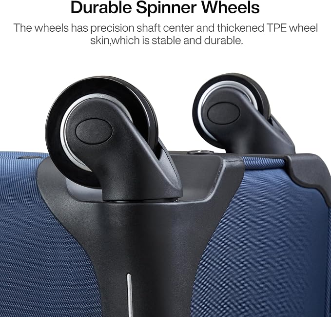 Hanke 3 Piece luggage Sets Softside Expandable luggage - Image 6