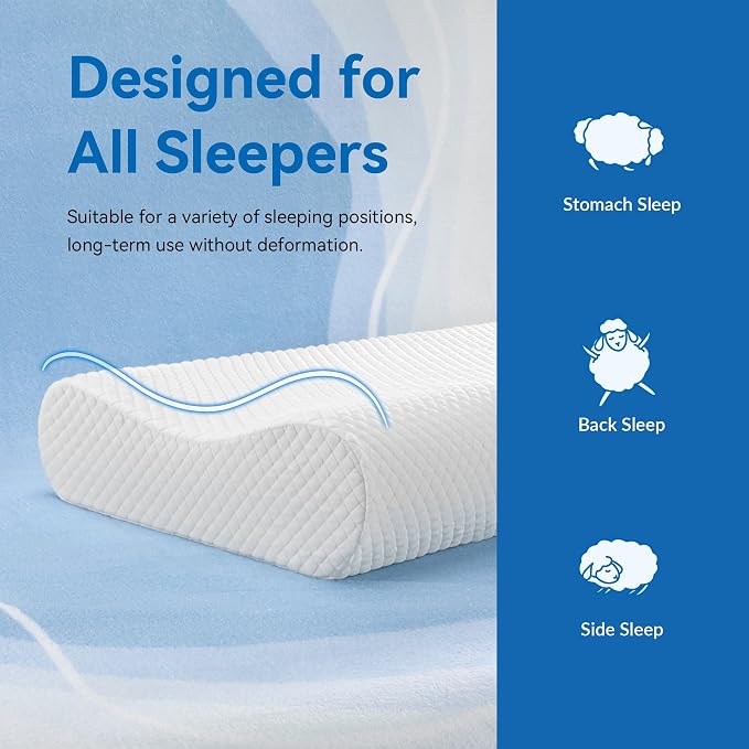 Ergonomic Memory Foam Pillow - Image 4