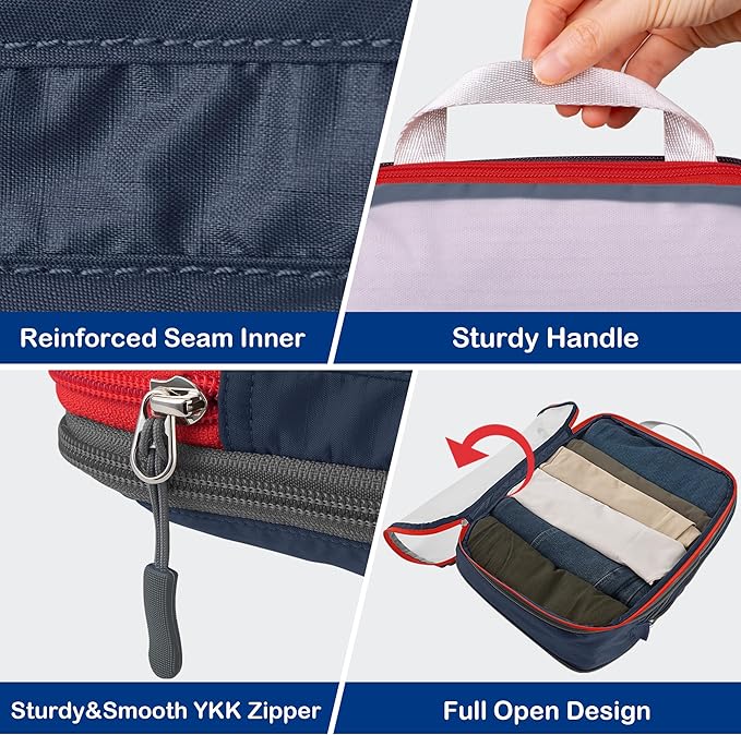 Cipway Compression Packing Cubes, See Through Mesh Luggage Organizer Bags - Image 6