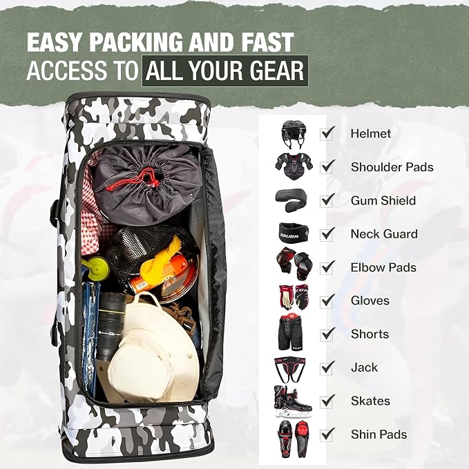 Jetstream Heavy Duty Multi Pocket Durable Sports Gym Equipment Travel Duffel Bag - Image 6