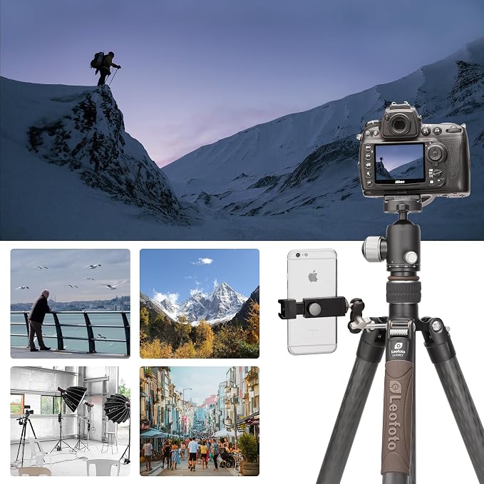 Compact Carbon Fiber Travel Camera Tripod - Image 3