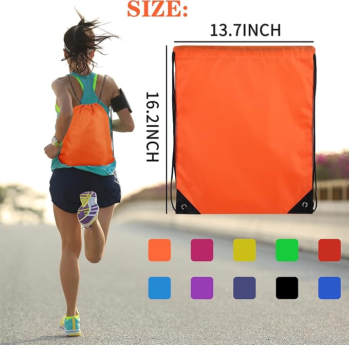 600Pcs Drawstring Backpack Bags String Backpack Sports Sack Pack Bulk Cinch - Image 2