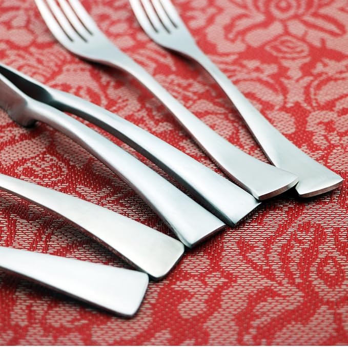 24-Piece Flatware Set, Extra Thick Heavy Duty - Image 3
