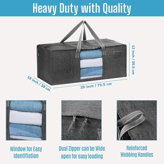 VENO 6 Pack Moving Bags Extra Large Storage Bags - Image 3