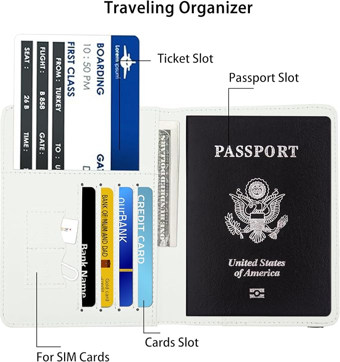 Texas Vintage Flag Passport Holder - Image 3
