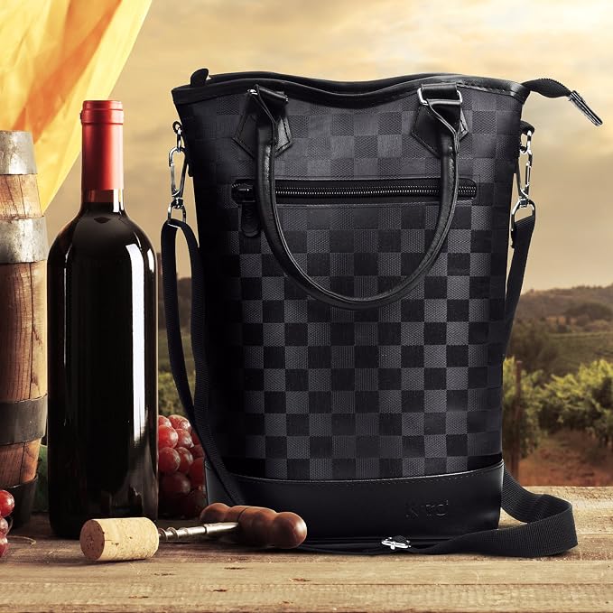 Tirrinia Insulated Wine Gift Carrier Tote - Image 7