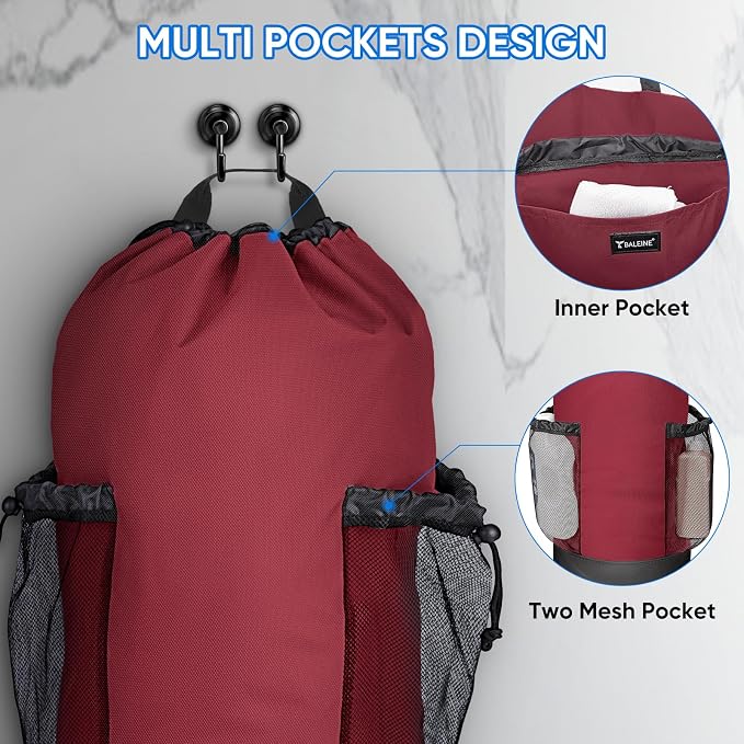 BALEINE 120L Laundry Bag Backpack, 900D Oxford Fabric Large Travel Laundry Bags - Image 3