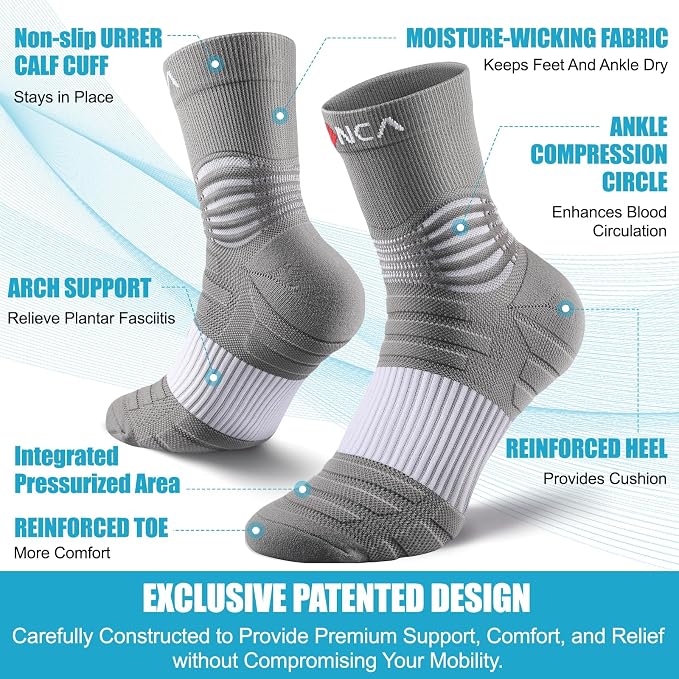 NEENCA Medical Compression Socks—2 Pairs, Ankle Socks - Image 2