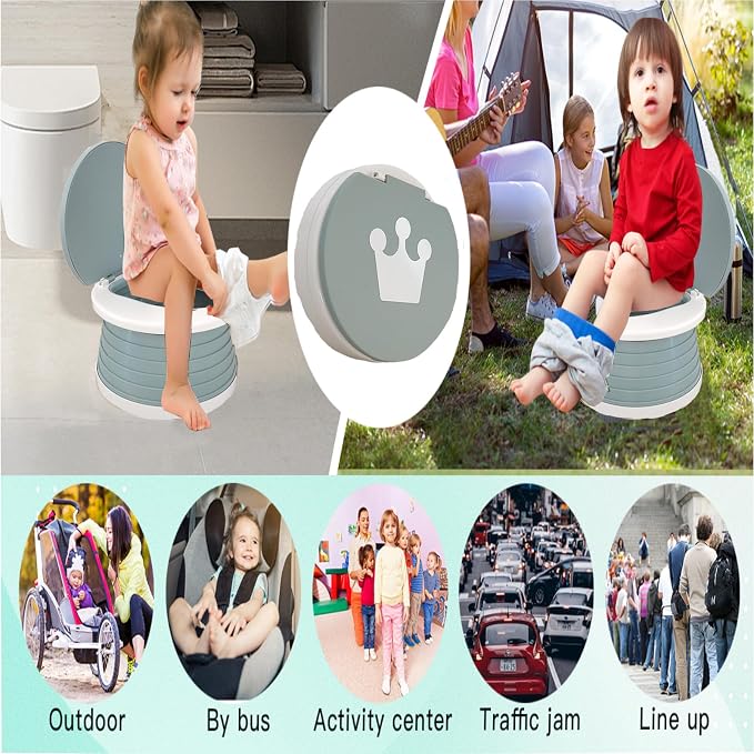 Travel Potty for Toddler, Portable and Foldable Toilet, Apply to Seat Emergency - Image 4