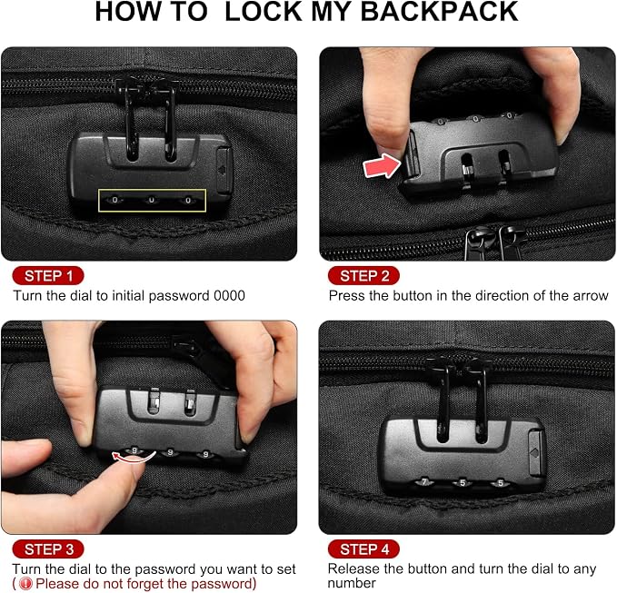 LOVEVOOK Travel Laptop Backpack Waterproof Anti Theft Backpack - Image 2