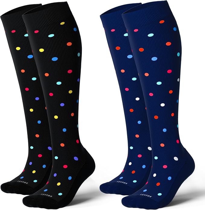 LEVSOX Thick Cotton Compression Socks by Levsox