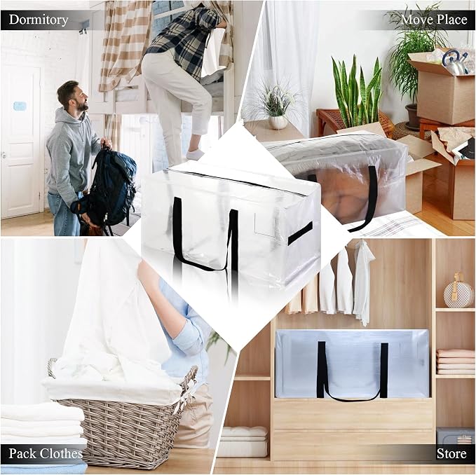 6 Pack Heavy Duty Extra Large Moving Bags - Image 4
