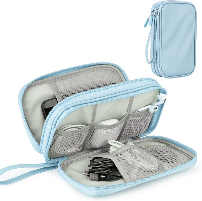 Leather Travel Electronic Organizer - Image 2