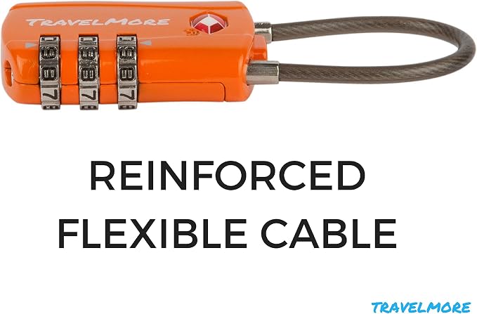 TSA Approved Travel Combination Cable Luggage Locks - Image 4