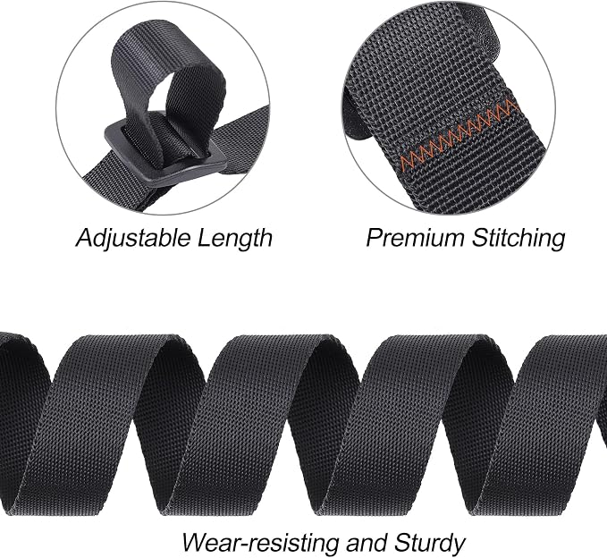 Buckle Straps with Metal Clips, Adjustable Nylon Straps with Buckles - Image 4