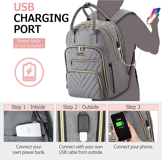 Laptop Backpack for Women Men, School Backpacks for Teens Girls Boys, 17.3 Inch - Image 3
