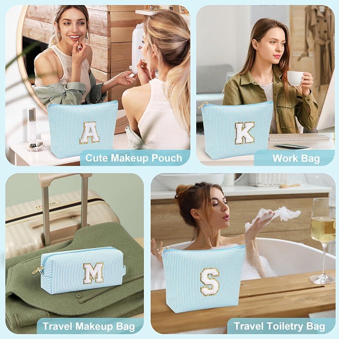 YOOLIFE Initial Makeup Bag for Women - Image 6