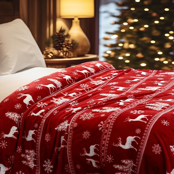 PHF Printed Fleece Blanket King Size, No Shed No Pilling Ultra Soft Plush Cozy - Image 5