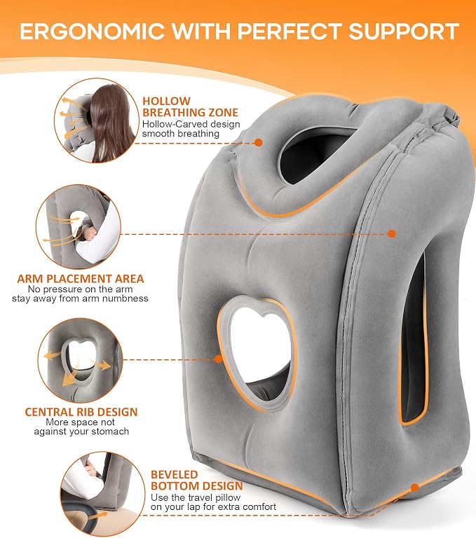 Sunany Travel Pillow, Upgraded Plane Pillow - Image 3