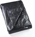 GUARD SHIELD Black Tarp 6x6 Feet Waterproof Tarps Lightweight Camping Tarp by GUARDSHIELD