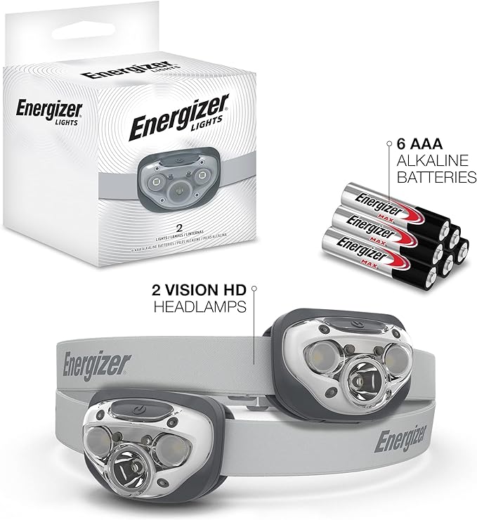 Energizer LED Headlamp PRO, IPX4 Water Resistant Headlamps, High-Performance - Image 6