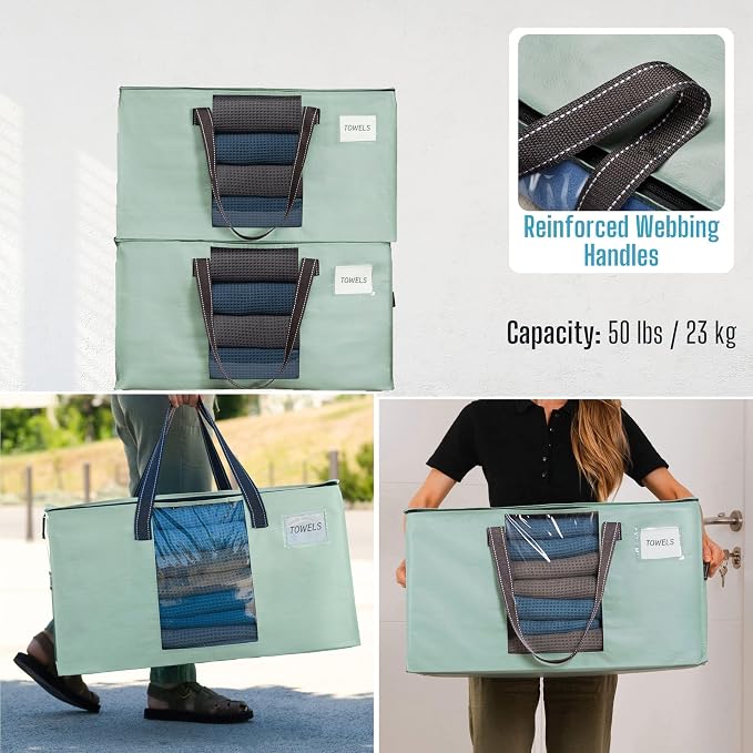 VENO 2 Pack Moving Bags, Comforter and Blanket Storage Bags - Image 8