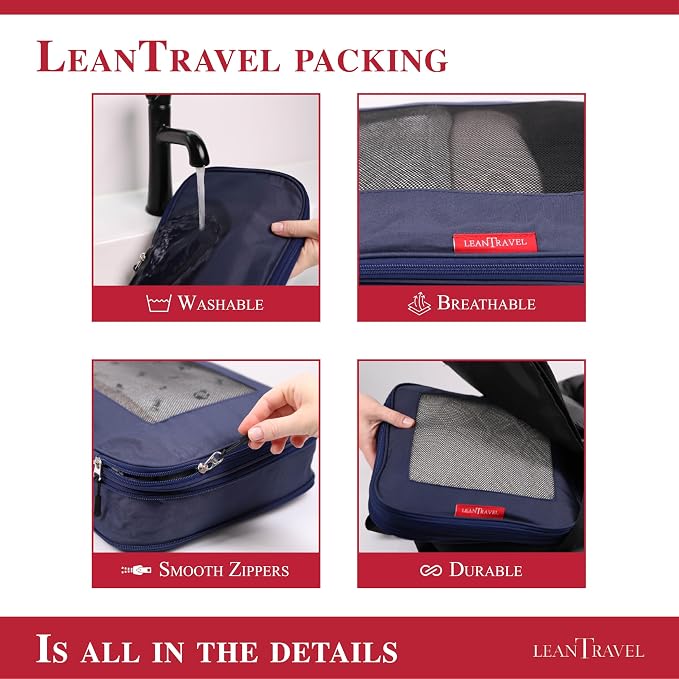 Compression Packing Cubes for Travel Organizers - Image 4