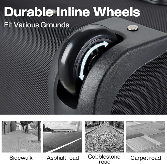Hanke Expandable Carry On Luggage Suitcases - Image 5