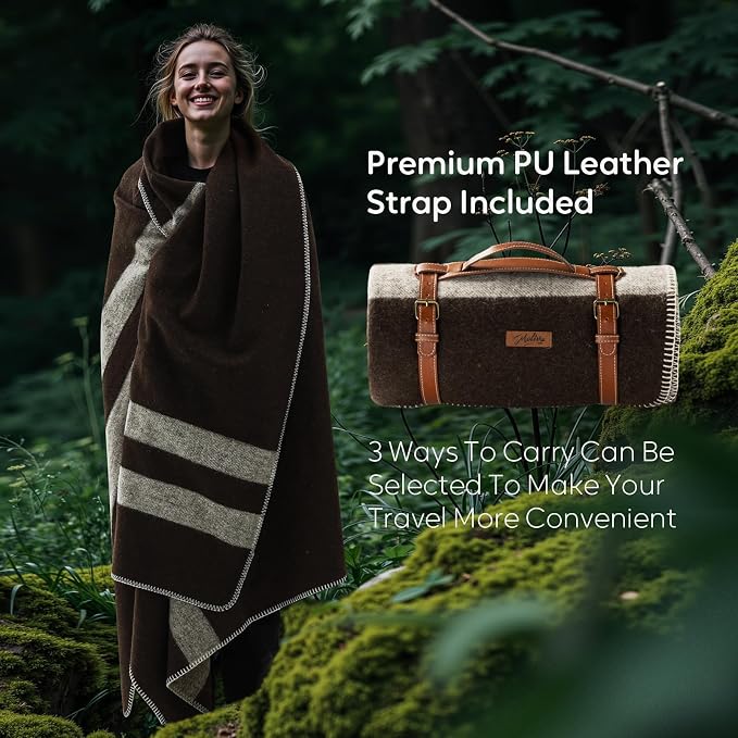 100% Wool Blanket, Military Wool Blanket, Sporting Events, Survival Kits - Image 4