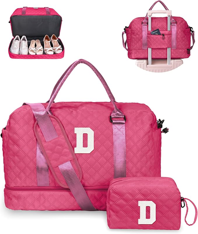 Gifts for Teen Girls 12-14-Initial Travel Bag by Vogewood