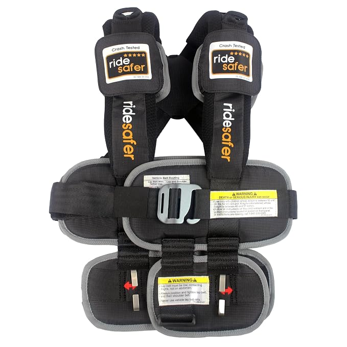 Large Black, Lightweight, Portable Car Seat by RideSafer