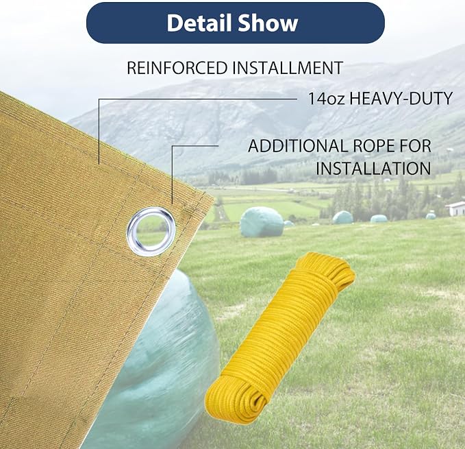 6’x8’ Canvas Tarps Heavy Duty Waterproof Tarpaulins - Image 5