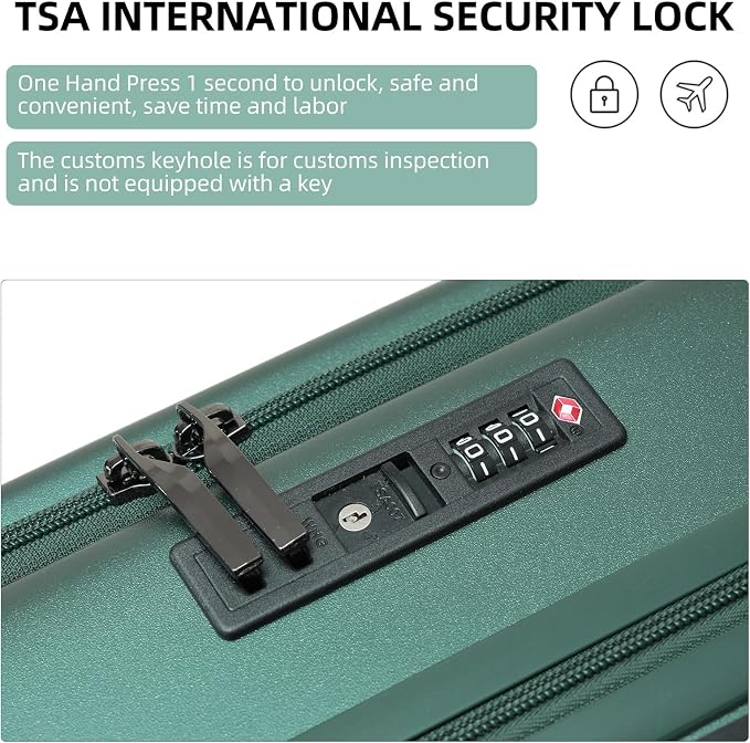 Premium Carry On Luggage, 29 Inch Top Opening Aluminum Frame Airline Approved - Image 8