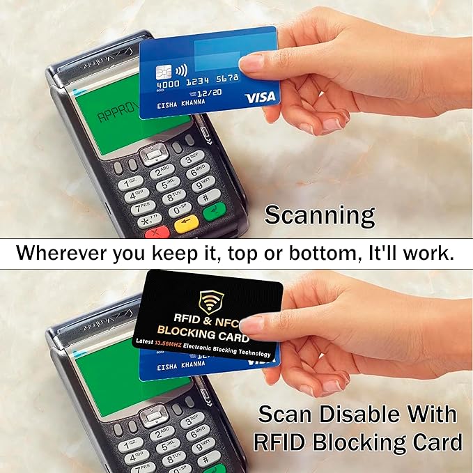 SaiTech IT 10 Pack RFID Blocking Card, One Card Protects Entire Wallet Purse - Image 7