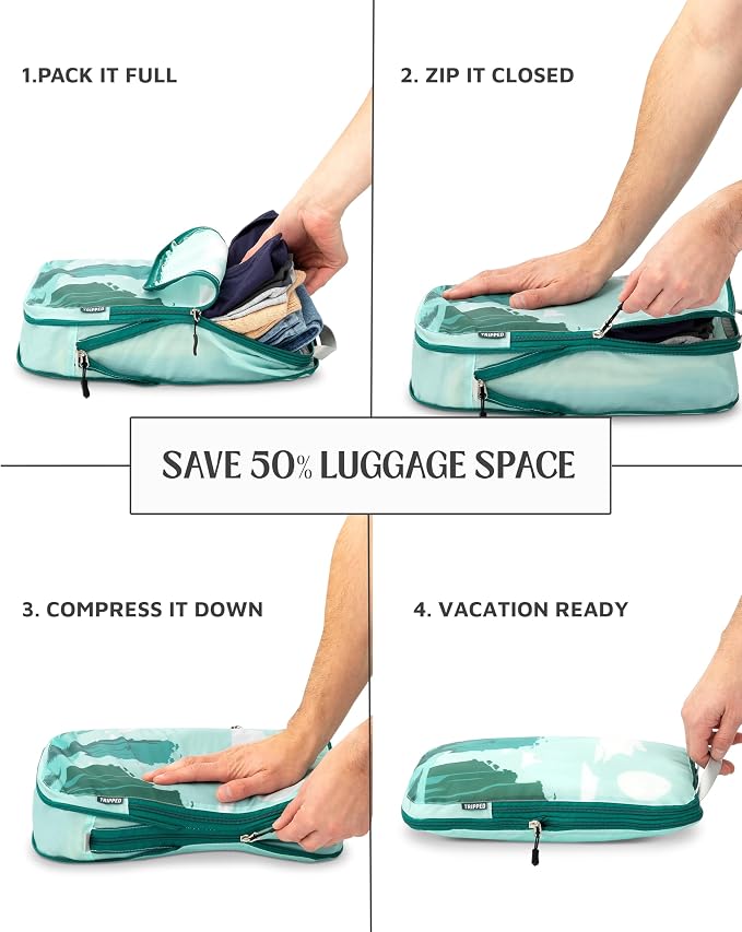 Compression Packing Cubes Set for Travel - Image 4
