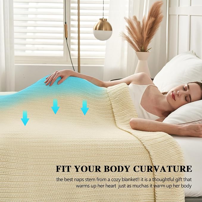 L'AGRATY Knitted Weighted Blanket - Image 5