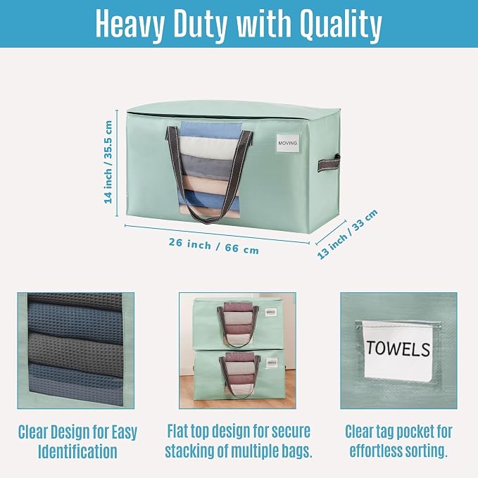 VENO 2 Pack Moving Bags, Comforter and Blanket Storage Bags - Image 3