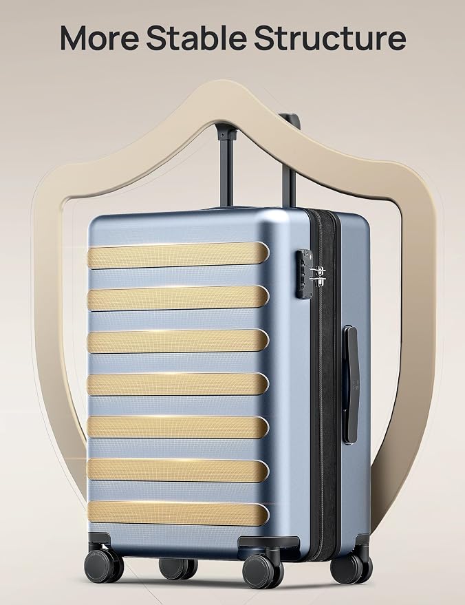 Carry on Luggage 22 X 14 X 9 Airline Approved, 20 Inch Luggage - Image 2
