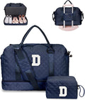 Initial Duffle With Shoe Compartment, Personalized Weekender, Monogram by Vogewood